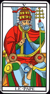 The Pope in Tarot of Marseille