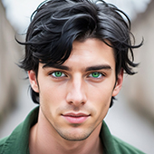 Will Lee with Green eyes