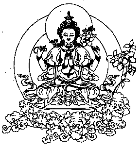 bodhisattva with flowers