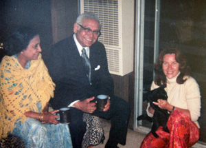 Kim with Bina and Haridas Chaudhuri