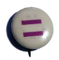 Lavender Equal sign button created by Randy Wicker